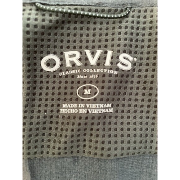 Orvis Shirt Men Size M Black Short Sleeve - Picture 3 of 7